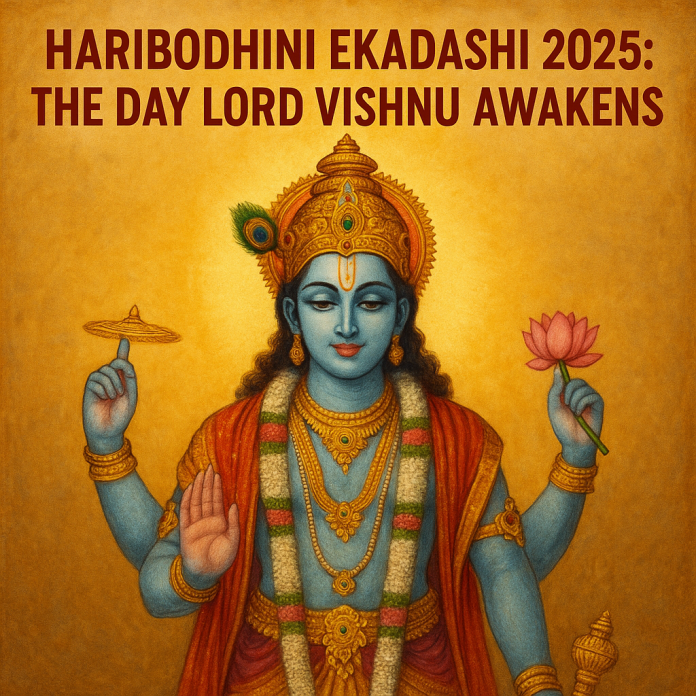 🕉️ Haribodhini Ekadashi 2025: The Day Lord Vishnu Awakens